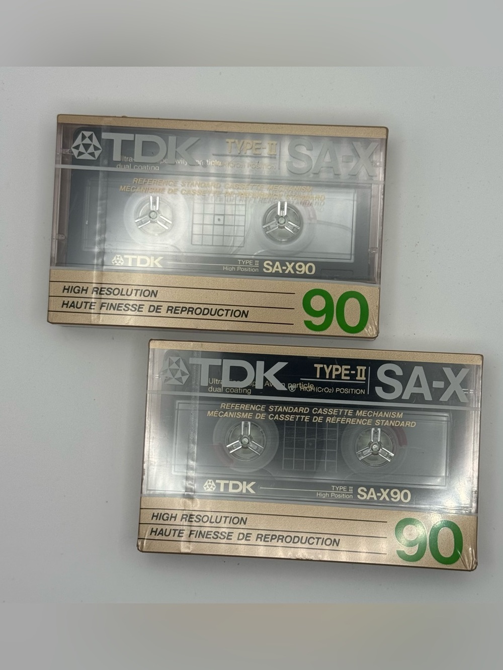 Vintage TDK SA-X 90 Type II Cassette Tapes High Bias Sealed Lot of 2 Japan